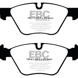 DP42088R Ebc 11+ Bmw 528 2.0 Turbo (F10) Yellowstuff Front Brake Pads DP42088R