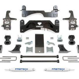 Fabtech 07-15 Toyota Tundra 2/4WD 6in Basic Sys w/C/O Spacers & Perf Rr Shks K7009