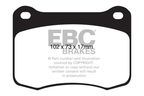 EBC Yellowstuff Rear Brake Pads for 08+ Lexus IS-F 5.0 DP41820R