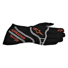ALPINESTARS TECH 1 Z GLOVE BLACK FLUOR ORANGE SZ M