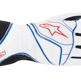 ALPINESTARS TECH 1-KX GLOVE SILVER BLUE RED SZ XXL