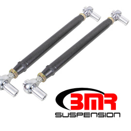 BMR 79-98 Fox Mustang Chrome Moly Lower Control Arms w/ Double Adj. Rod Ends - Black Hammertone MTCA052H