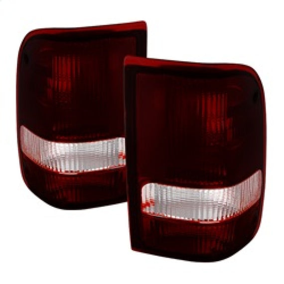 xTune Ford Ranger 93-97 OE Style Tail Lights Red Smoked ALT-JH-FR93-OE-RSM 9030574