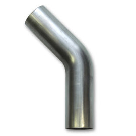 Vibrant 1.75in O.D. T304 SS 45 deg Mandrel Bend 6in x 6in leg lengths (1.75in Centerline Radius) 13094