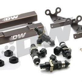 DeatschWerks Subaru side feed to top feed fuel rail conversion kit and 2200cc fuel injectors for  V1-4 92-98 wrx/STI 2.0T