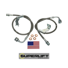Superlift 1987 GM Pickup/87-91 Blazer/Suburban w/ 4-6in Lift Kit (Pair) Bullet Proof Brake Hoses 91360