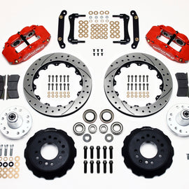 Wilwood Narrow Superlite 6R Front Hub Kit 12.88in Drill Red 70-78 Camaro (*Line Kit Needed*) 140-10485-DR