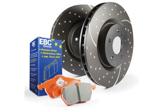 EBC Brakes S8KF1025 S8 Kits Orangestuff and GD Rotors S8KF1025