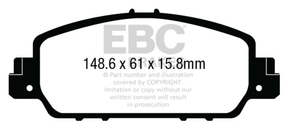 EBC Greenstuff 2000 Series Sport Brake Pads DP23014 DP23014