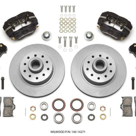 Wilwood Forged Dynalite Front Kit 11.03in 1 PC Rotor&Hub 74-80 Pinto/Mustang II Disc Spindle only 140-14271