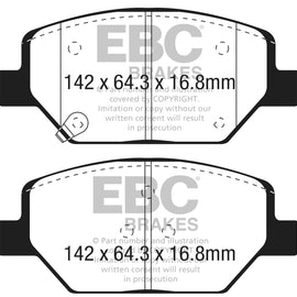 EBC 2015+ Chevrolet Camaro 3.6L Bluestuff Front Brake Pads DP53065NDX