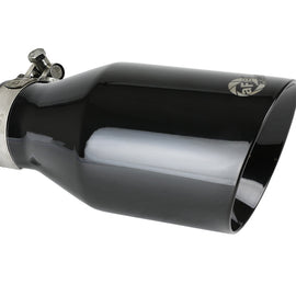 aFe MACH Force-Xp 409 SS Clamp-On Exhaust Tip 2.5in. Inlet / 4.5in. Outlet / 9in. L - Black 49T25454-B091