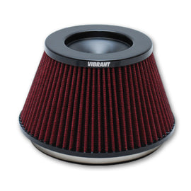 Vibrant The Classic Perf Air Filter 5in OD Conex3-5/8in Tallx6in ID Bellmouth VelocityStack10950-52 10960