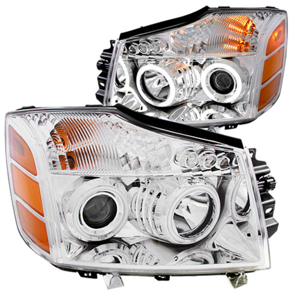 Anzo Headlight Lamp Driver & Passenger Side New LH RH for Nissan 111094 111094