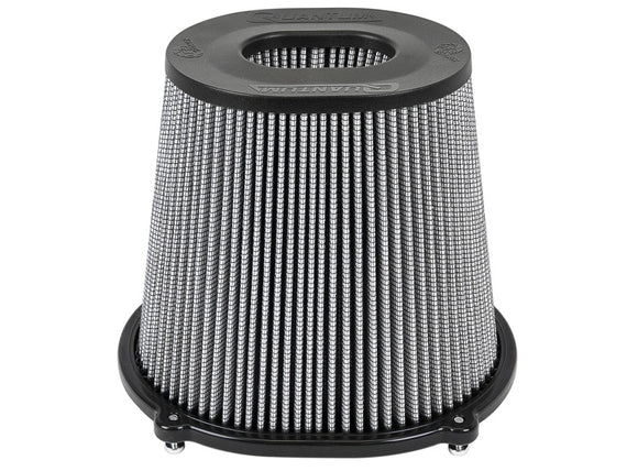 aFe Quantum Pro DRY S Air Filter Inverted Top - 5in Flange x 8in Height - Dry PDS 21-91132