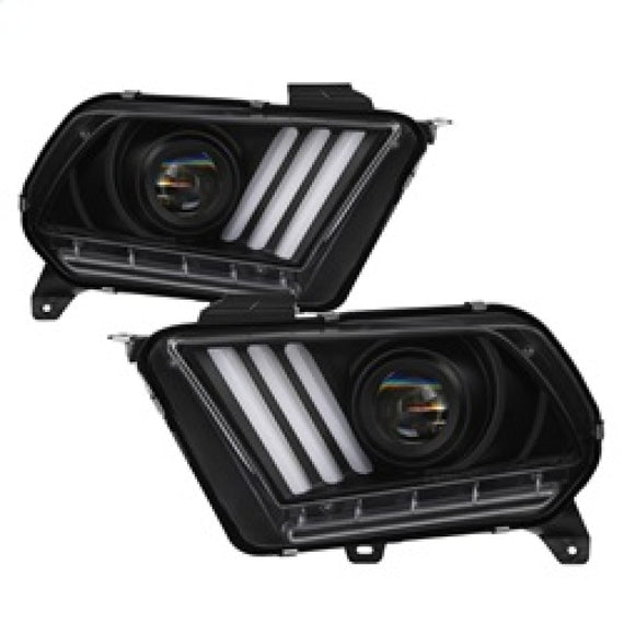 Spyder Ford Mustang 10-13 Projector Headlights - HID Model Only - Black PRO-YD-FM2010V2-HID-BK 5084569