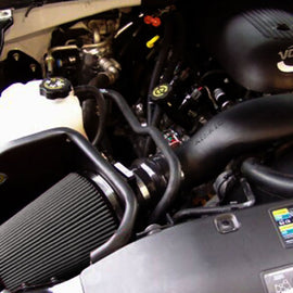 Airaid 99-06 Chevy Silverado 4.8/5.3/6.0L (w/Low Hood) CAD Intake System w/ Tube (Dry / Black Media) 202-145