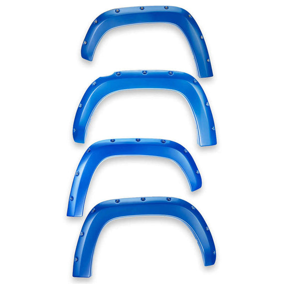 EGR 16+ Toyota Tacoma w/Mudflap Bolt-On Look Color Match Fender Flares - Set - Blazing Blue 795084-8T0