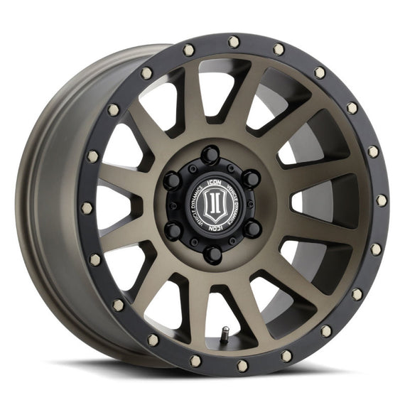 ICON Compression 17x8.5 5x5 -6mm Offset 4.5in BS 71.5mm Bore Bronze Wheel 2017857345BR