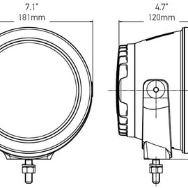 Hella Rallye 4000 Compact LED Driving Lamp 12/24V 011815041