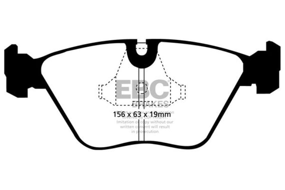 EBC 92-95 BMW M3 3.0 (E36) Orangestuff Front Brake Pads DP9689