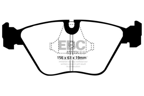 EBC 98-02 BMW Z3 3.2 (M-Coupe) Greenstuff Front Brake Pads DP2689