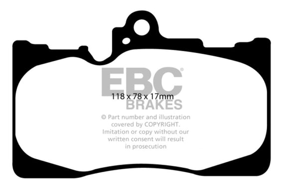 EBC Brakes DP41589R Yellowstuff Street and Track Brake Pad DP41589R