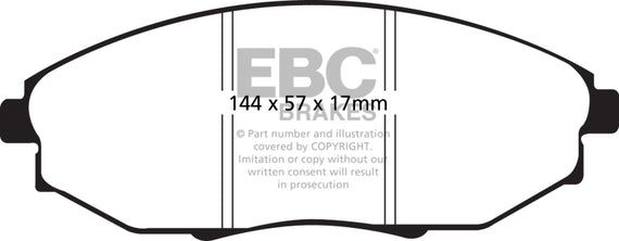 EBC 04-06 Chevrolet Epica 2.5 Ultimax2 Front Brake Pads UD1031