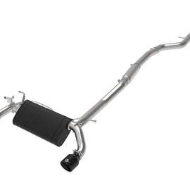 aFe MACH ForceXP 3IN to 2.5IN 304SS Cat-Back Exhaust System w/ Black Tips 14-16 BMW M235i (F22/23) 49-36347-B