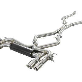 aFe MACH Force-Xp 3.5in 304 SS Cat-Back w/Polished Tips 15-18 BMW X5 M (F85)/X6 M (F86) V8-4.4L S63 49-36341-P