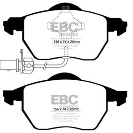 EBC 02-08 Volkswagen Passat 1.8 Turbo Greenstuff Front Brake Pads DP21483