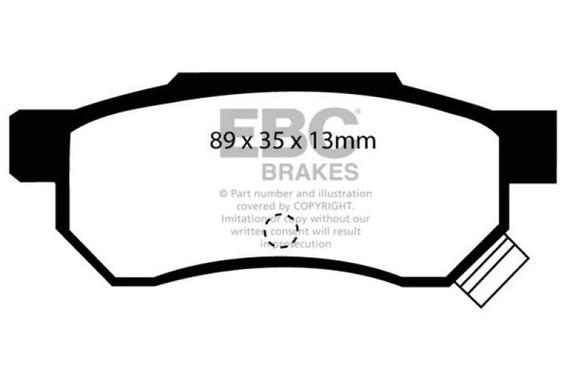 EBC DP3642/2C - Redstuff Ceramic Low Dust Rear Brake Pads DP3642/2C