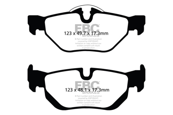EBC Red Stuff Rear Brake Pads for 13+ BMW X1 2.0L Turbo 28i - DP32069C DP32069C
