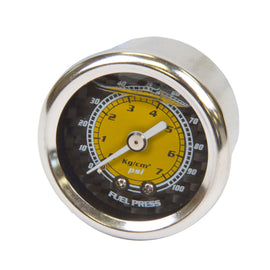 NRG Fuel Regulator Gauge 100 PSI - Carbon Fiber Finish FRG-100CF