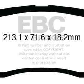 EBC Yellowstuff Street And Track Brake Pads DP43015R DP43015R