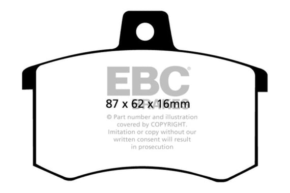 EBC 91-95 Alfa Romeo 164 2.0 Turbo Ultimax2 Rear Brake Pads UD228
