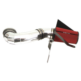 Spectre 05-09 Ford Mustang GT V8-4.6L F/I Air Intake Kit - Polished w/Red Filter 9924