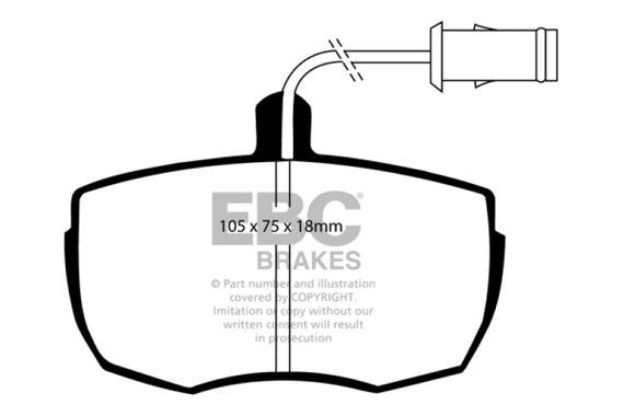 EBC 87-89 Land Rover Range Rover 3.5 Ultimax2 Front Brake Pads UD519