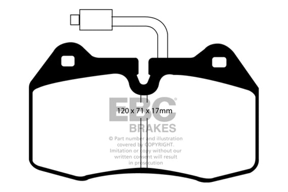 EBC 94-03 Ferrari 456 5.5 Yellowstuff Front Brake Pads DP41032/2R