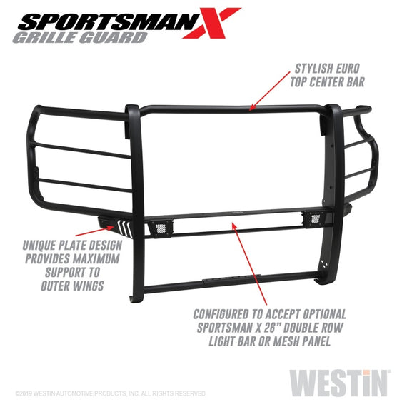 Westin 2020 Chevy Silverado 2500/3500 Sportsman X Grille Guard - Textured Black 40-33995