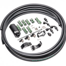 Radium Engineering Late Nissan Fuel Hanger Plumbing Kit Microglass Filter 20-0702-05