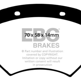 EBC 03-04 Morgan Aero 8 4.4 Yellowstuff Rear Brake Pads DP4102R