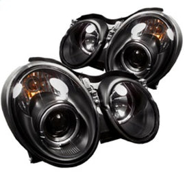 Spyder Mercedes Benz CLK 98-02 Projector Headlights Halogen Model- LED Halo Blk PRO-YD-MBCLK98-HL-BK 5011176