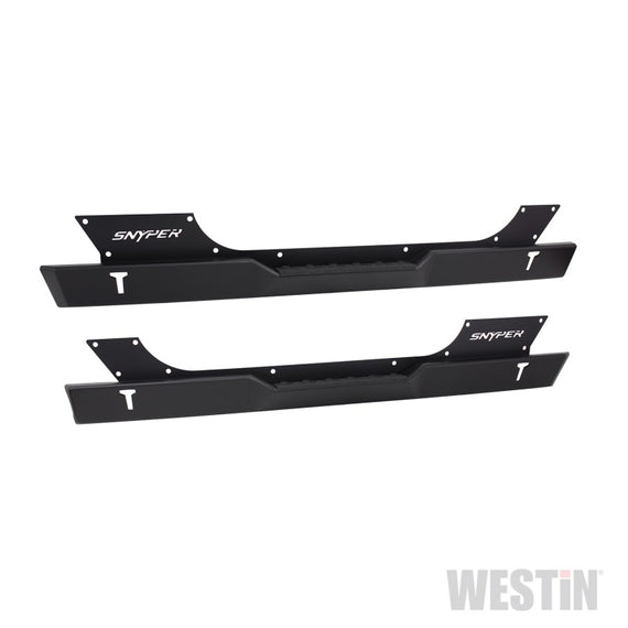 Westin/Snyper 07-17 Jeep Wrangler Rock Slider Steps - Textured Black 42-7005