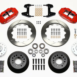 Wilwood Narrow Superlite 6R Front Hub Kit 12.88in Red 74-80 Pinto/Mustang II Disc Spindle only 140-9801-R