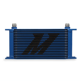 Mishimoto MMOC-19BL Universal 19 Row Oil Cooler, Blue MMOC-19BL