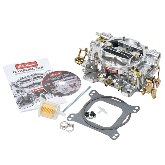Edelbrock Carburetor Performer Series 4-Barrel 800 CFM Manual Choke Satin Finish 1412