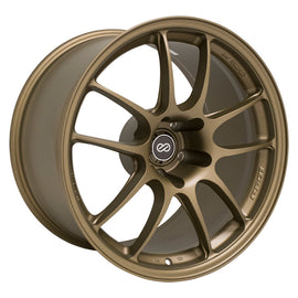 Enkei PF01 18x10.5 5x114.3 15mm Offset 75mm Bore Titanium Gold Wheel 460-8105-6515TG