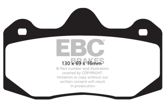 EBC 01-04 Aston Martin Vanquish 5.9 (AP Caliper) Orangestuff Rear Brake Pads DP9049