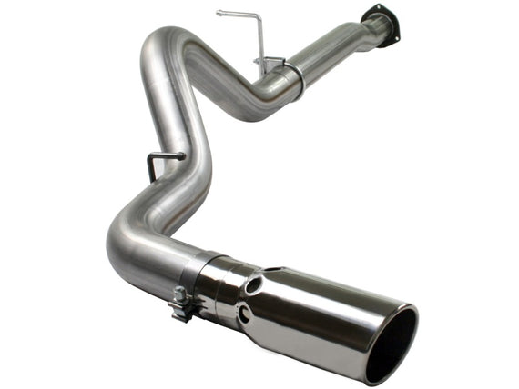 aFe MACHForce XP 4in DPF-Back SS Exhaust 5/07-10 GM Diesel Trucks V8-6.6L (td) LMM 49-44004